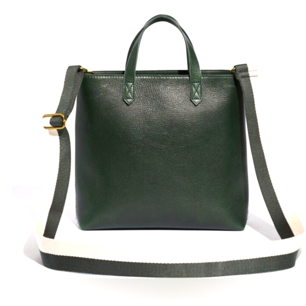 NWT Madewell Zip-Top Transport Crossbody in Forest